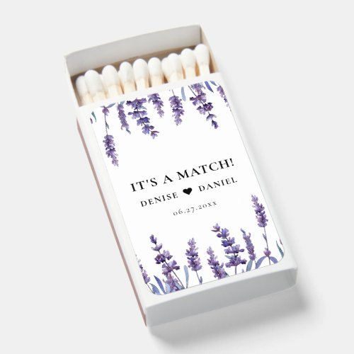 Its a match Elegant floral lavender wedding