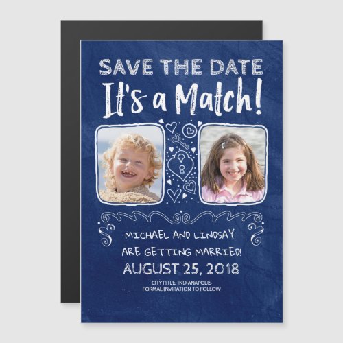 Its a Match _ Funny Save the Date Magnetic Invitation