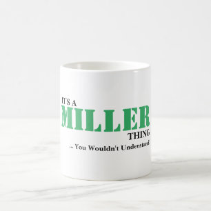 It's A MILLER Thing! You Wouldn't Understand Coffee Mug