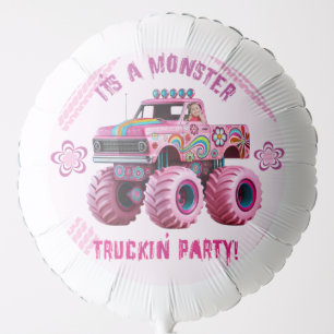 It's a Monster Truckin' Party Custom Photo Balloon