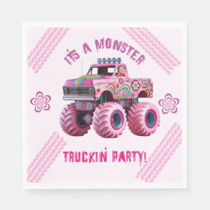 It's a Monster Truckin' Party Custom Photo  Napkins