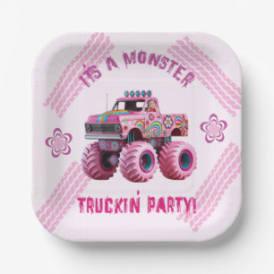 It's a Monster Truckin' Party Custom Photo  Paper Plates