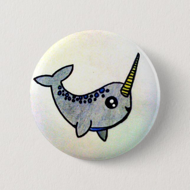 It's a Narwhal! Button (Front)