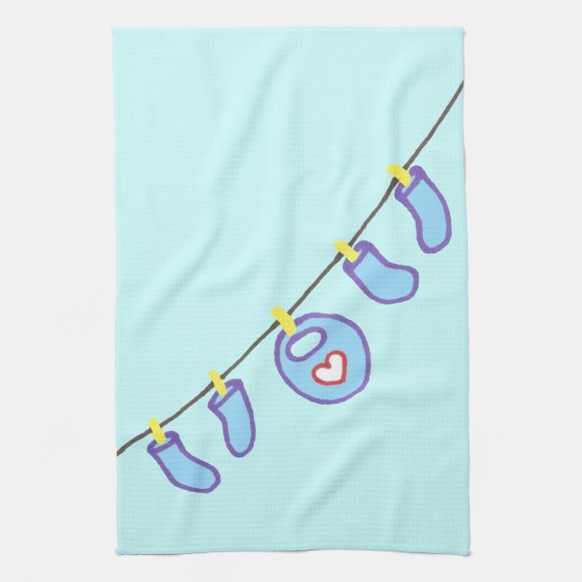 It's A New Baby Boy! Kitchen Decor Towel (Vertical)