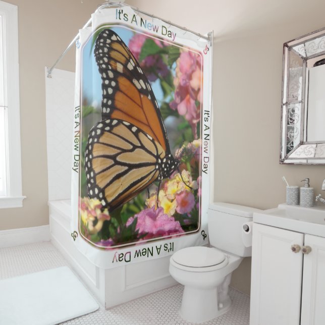 It's a New Day Shower Curtain (In Situ)