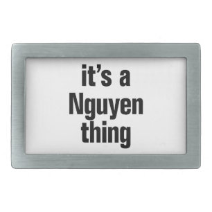 its a nguyen thing rectangular belt buckle