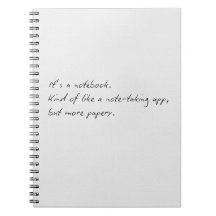 its a notebook