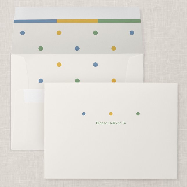 It's a Party Color Pop Invitation Envelope (Color Pop - Birthday Invitation Envelope)
