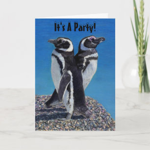 It's A Party! Penguin Invitation