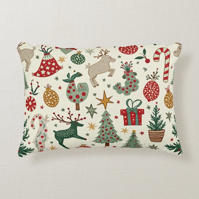 It's a patterned cushion that fits the Christmas (Front)