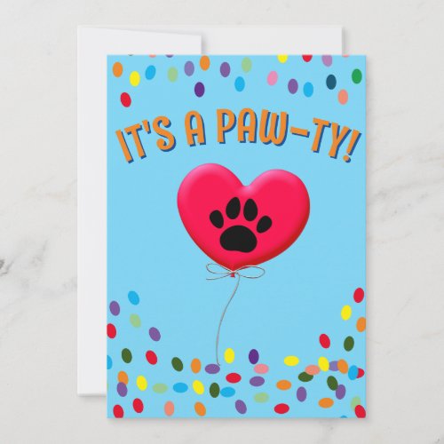 Its A Paw_Ty Dog Party Invitation