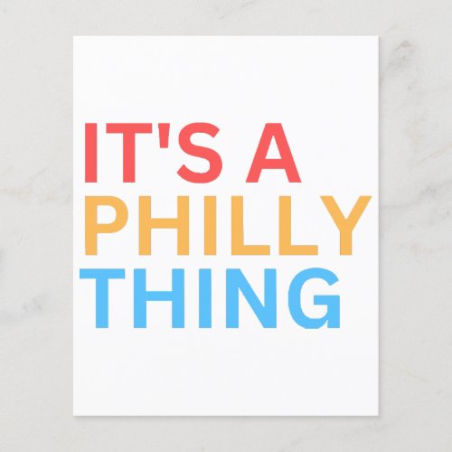 ITS A PHILLY THING