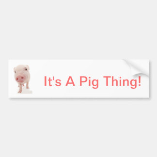 Pig Bumper Stickers, Pig Bumper Sticker Designs