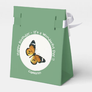 It's a Plain Tiger / African Queen Butterfly Party Favor Boxes