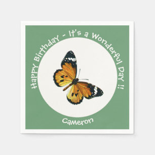 It's a Plain Tiger / African Queen Butterfly Party Napkins