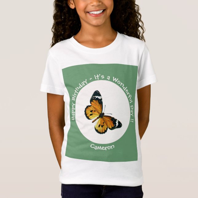 It's a Plain Tiger / African Queen Butterfly Party T-Shirt (Front)