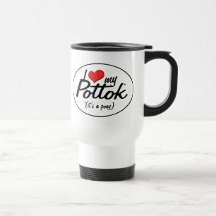 It's a Pony! I Love My Pottok Travel Mug