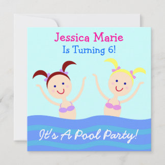 It's A Pool Party! Invitation