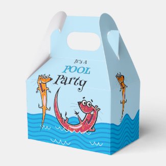It's A Pool Party With Otters