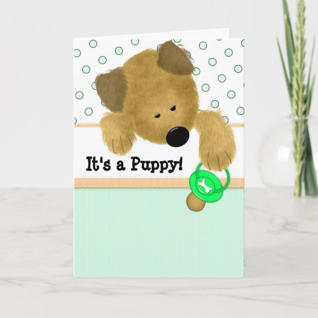 It's a Puppy! Announcement (Front)