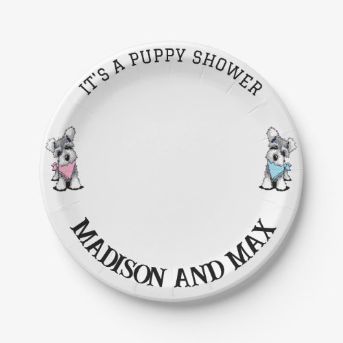 Its a Puppy Shower Paper Plates