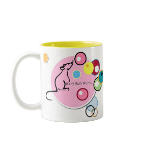 It's A Rat's World logo mug
