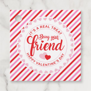 It's A Real Treat Being Your Friend Valentine Favor Tags