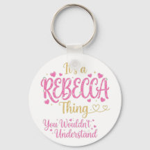 It's A Rebecca Thing Pink Gold Women Gift