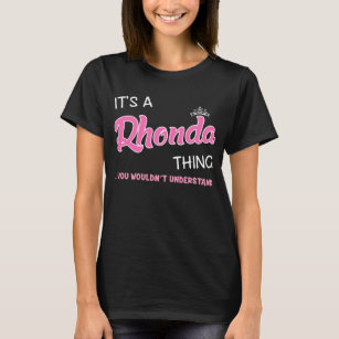 RHONDA First Name Women's T-Shirt Of Course I'm Awesome Ladies Tee 
