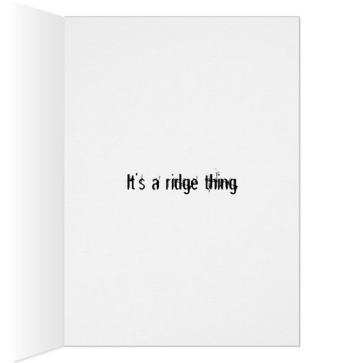 It's a ridge thing (Inside (Right))