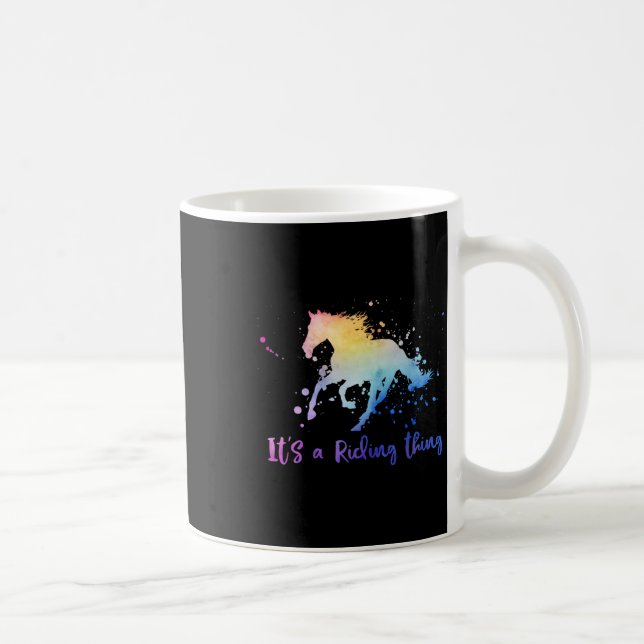 It's A Riding Thing Horse Equestrian Horseck Rider Coffee Mug (Right)