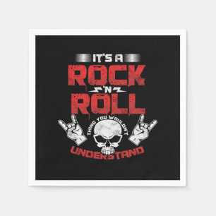 Its A Rock N Roll Thing Rock Music Guitarist Bass  Napkins