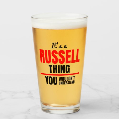 Its a Russell thing you wouldnt understand Glass