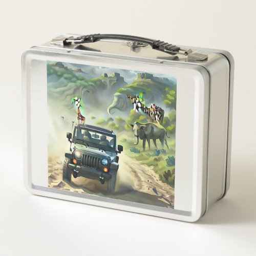Its a safari metal lunch box