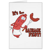 Its a Sausage Fest Funny Sausage Cooking Cartoon (Front)