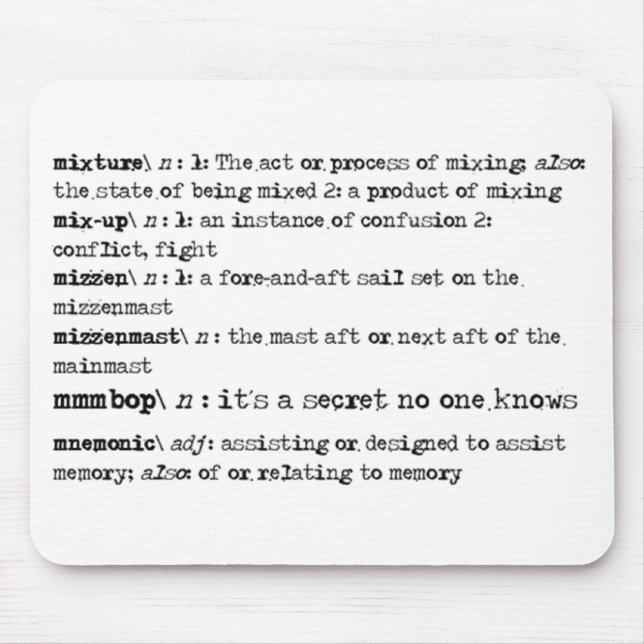 It's a secret no one knows! mouse pad (Front)