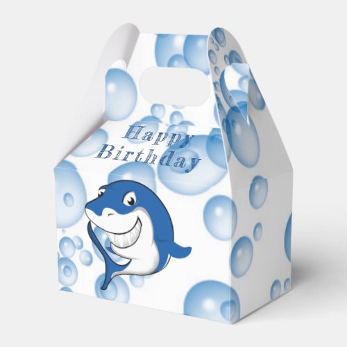Its a Shark Birthday Party Favor Box