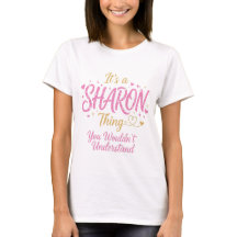 It's A Sharon Thing Pink Gold Women Gift