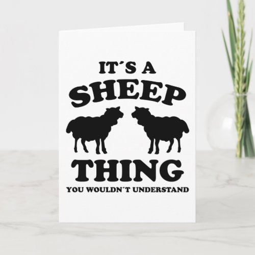 Its A Sheep Thing Design Sheeps Lamb Farmer Gift Card