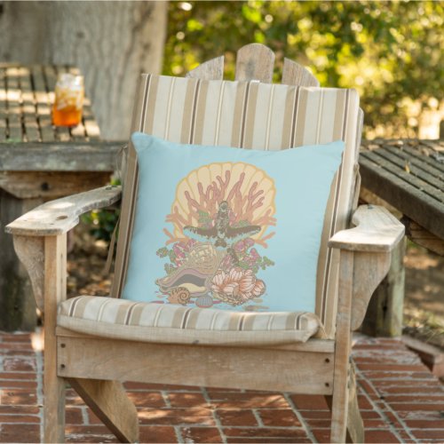 Its a Shore Thing Collection Art Print 1 Outdoor Pillow