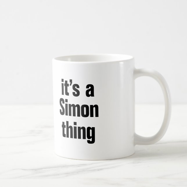 its a simon thing coffee mug (Right)