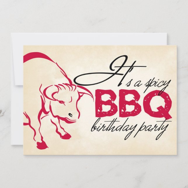 It's a spicy birthday party invitation (Front)