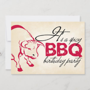 It's a spicy birthday party invitation