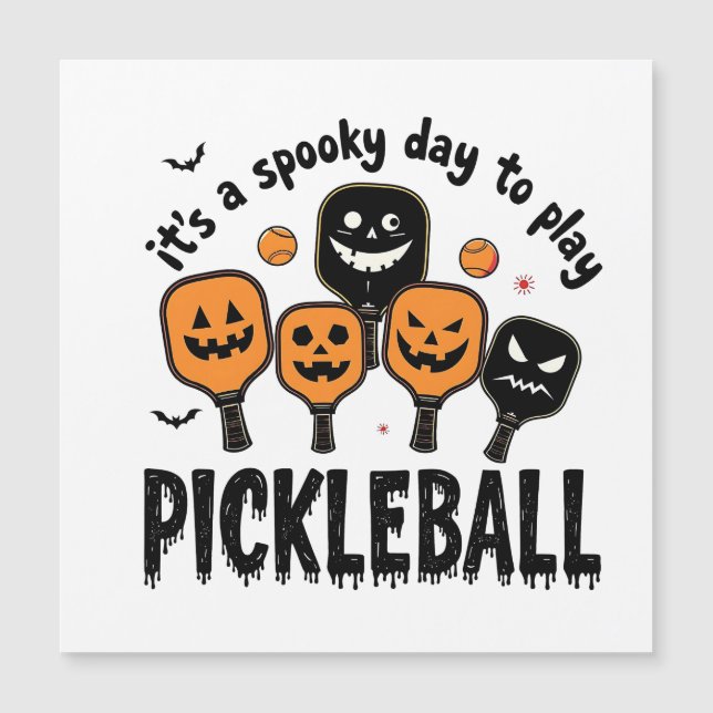 It's a Spooky Day To Play Pickleball Halloween  (Front)