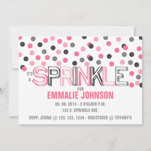 IT'S A SPRINKLE INVITATION