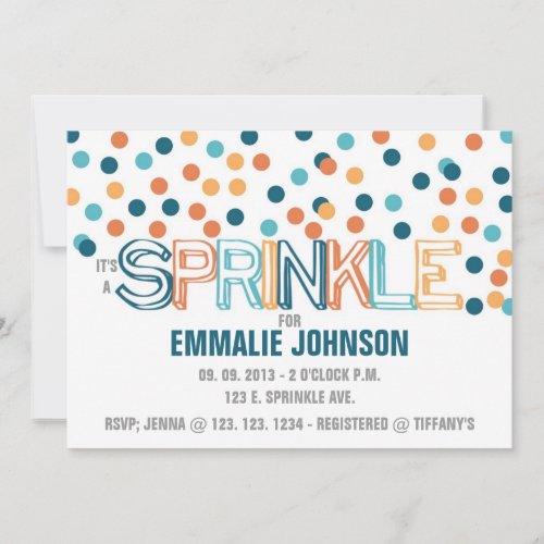 IT'S A SPRINKLE INVITATION