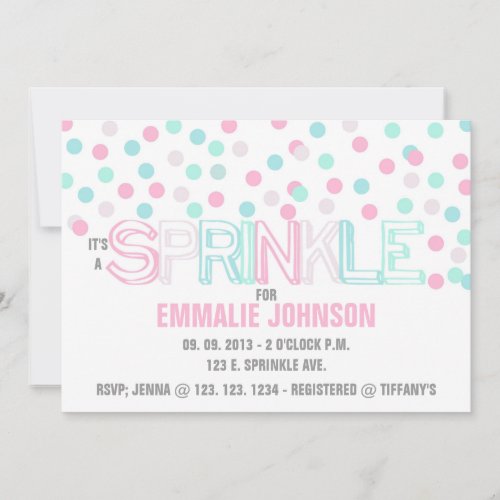 IT'S A SPRINKLE INVITATION