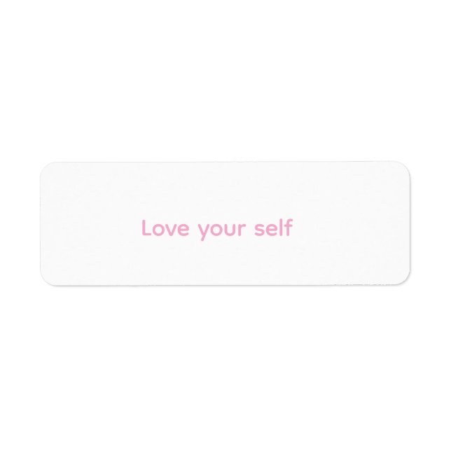 It's a sticker to encourage self-love (Front)