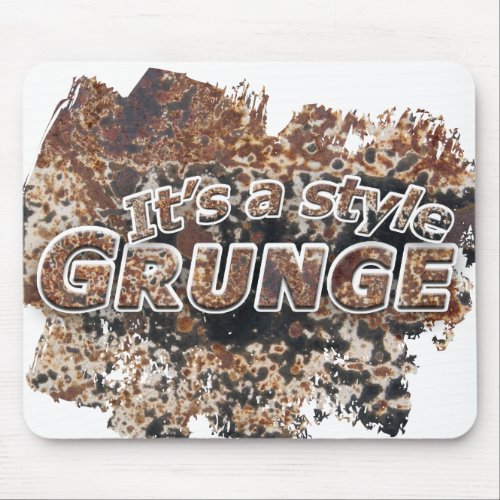 Its A Style GRUNGE Rusty Letters Mouse Pad