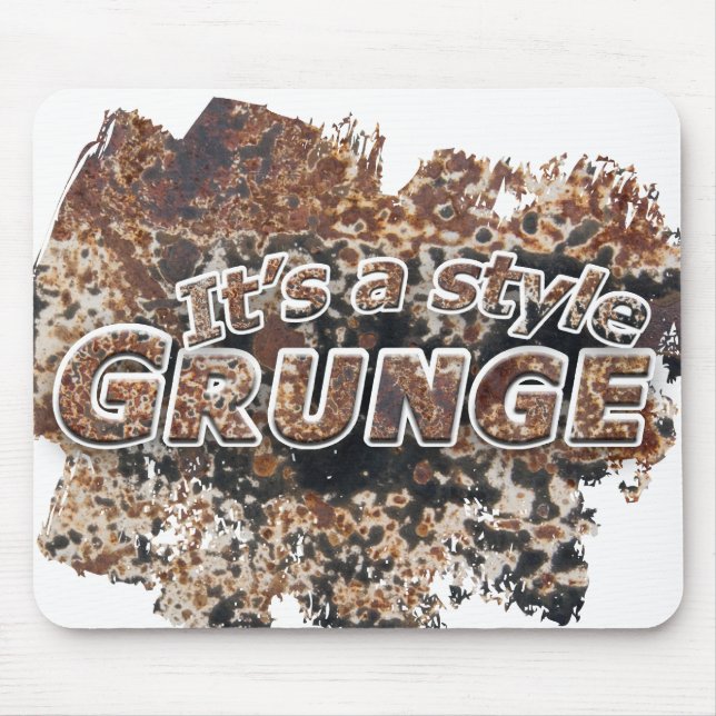 It's A Style GRUNGE Rusty Letters Mouse Pad (Front)